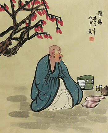 斗方人物——画家张松平