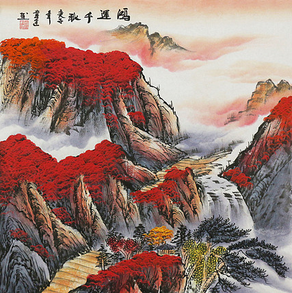 斗方山水&mdash;&mdash;画家韦建