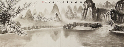 小六尺山水——画家莫桂明