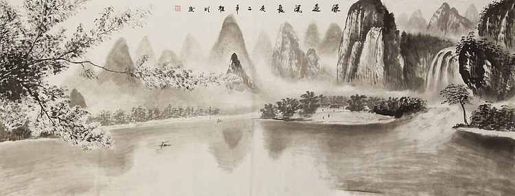 小六尺山水——画家莫桂明