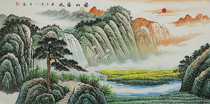 四尺山水&mdash;&mdash;画家刘一民