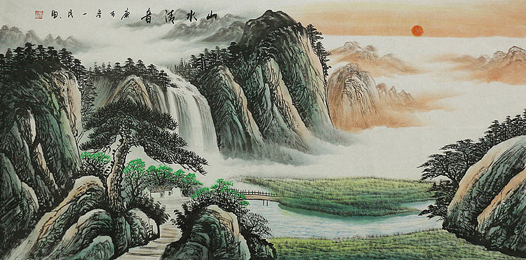 四尺山水&mdash;&mdash;画家刘一民