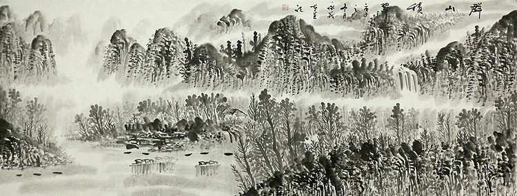 小六尺山水&mdash;&mdash;画家永茂