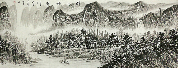 小六尺山水&mdash;&mdash;画家永茂