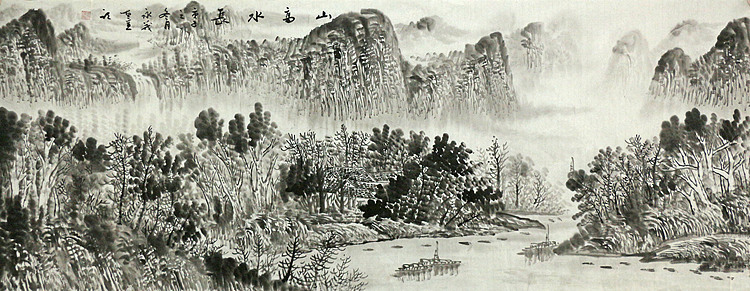 小六尺山水&mdash;&mdash;画家永茂
