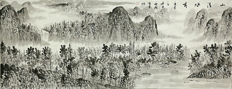 小六尺山水&mdash;&mdash;画家永茂