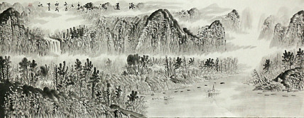 小六尺山水&mdash;&mdash;画家永茂