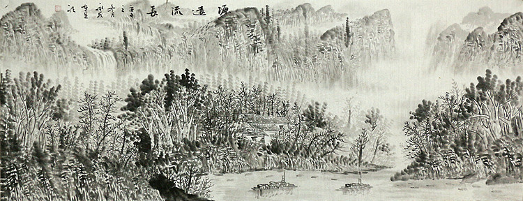 小六尺山水&mdash;&mdash;画家永茂