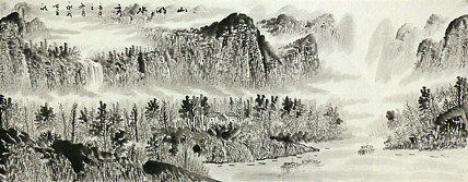 小六尺山水&mdash;&mdash;画家永茂