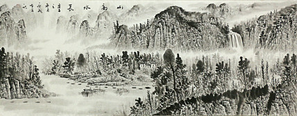 小六尺山水&mdash;&mdash;画家永茂