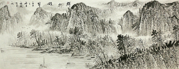 小六尺山水&mdash;&mdash;画家永茂