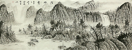 小六尺山水&mdash;&mdash;画家永茂