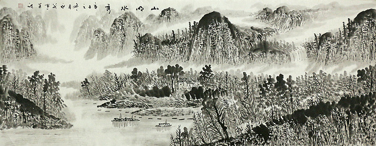 小六尺山水&mdash;&mdash;画家永茂