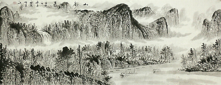 小六尺山水&mdash;&mdash;画家永茂
