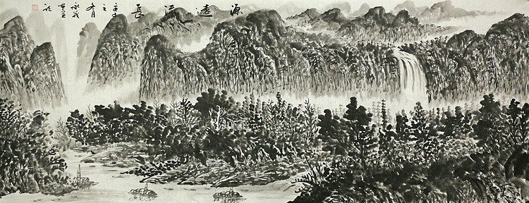 小六尺山水&mdash;&mdash;画家永茂