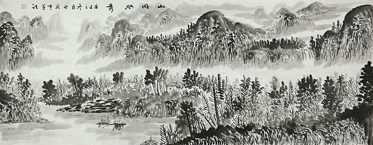 小六尺山水&mdash;&mdash;画家永茂