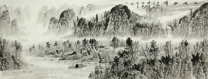 小六尺山水&mdash;&mdash;画家永茂