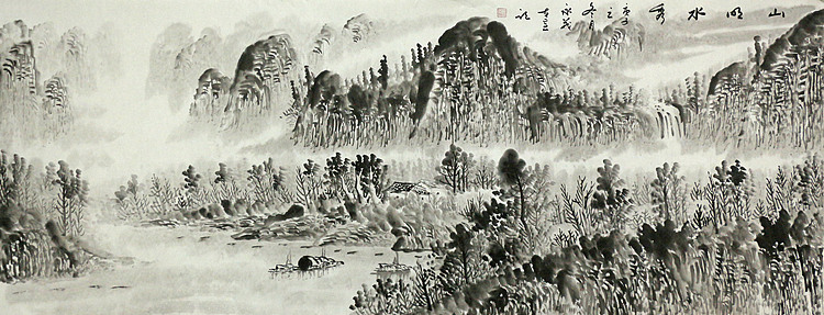 小六尺山水&mdash;&mdash;画家永茂