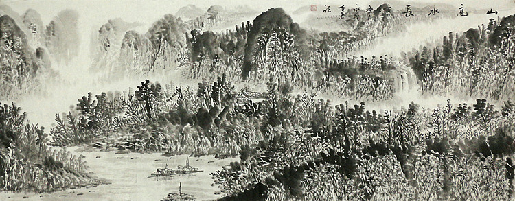 小六尺山水&mdash;&mdash;画家永茂