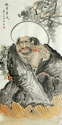四尺人物作品&mdash;&mdash;画家刚柱