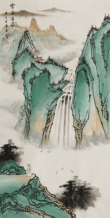 四尺山水——画家唐春华