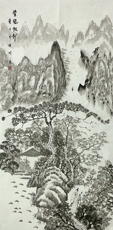 四尺山水作品&mdash;&mdash;画家莫桂明