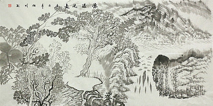 四尺山水作品&mdash;&mdash;画家莫桂明