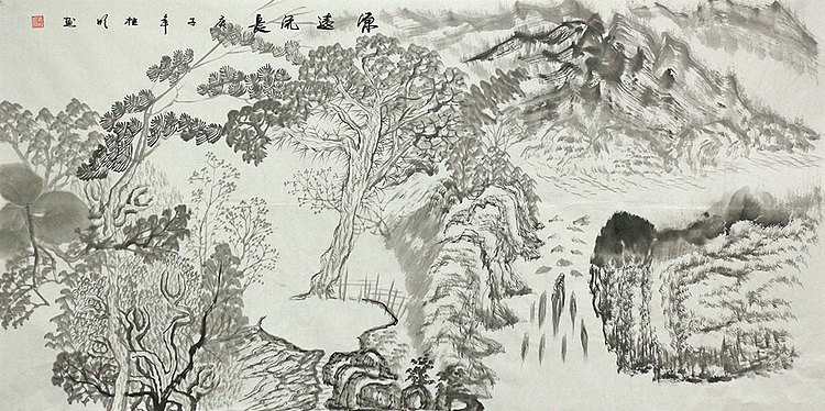 四尺山水作品&mdash;&mdash;画家莫桂明