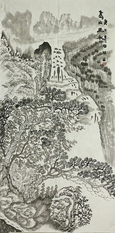 四尺山水作品&mdash;&mdash;画家莫桂明
