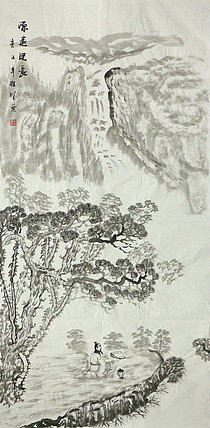 四尺山水作品&mdash;&mdash;画家莫桂明