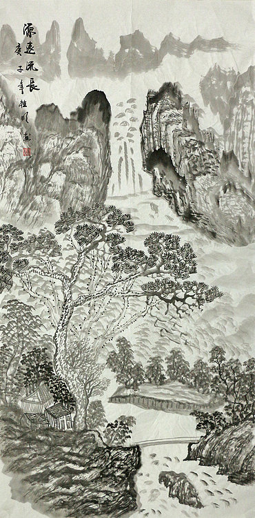 四尺山水作品&mdash;&mdash;画家莫桂明