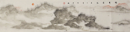 四尺对开山水&mdash;&mdash;张松平