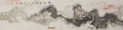 四尺对开山水&mdash;&mdash;张松平