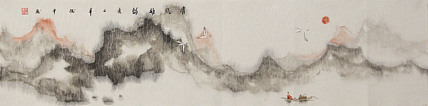 四尺对开山水&mdash;&mdash;张松平