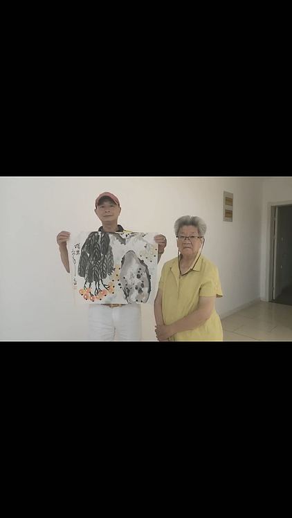 刘文西作《硕果》68X68cm