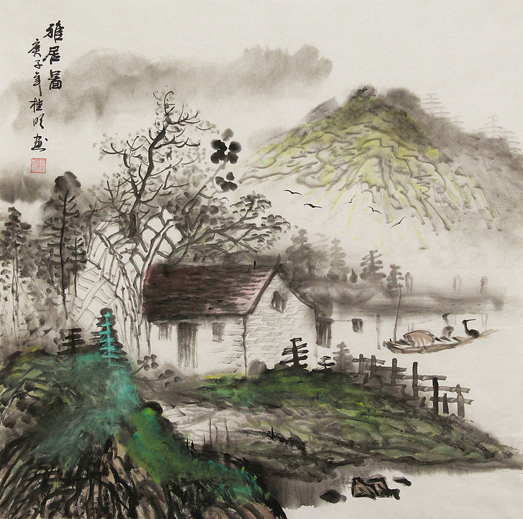斗方山水&mdash;&mdash;莫桂明