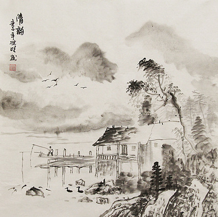 斗方山水&mdash;&mdash;莫桂明