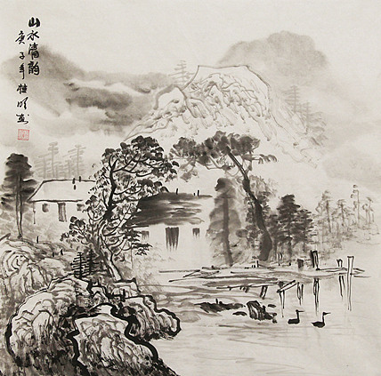 斗方山水&mdash;&mdash;莫桂明