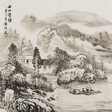 斗方山水——莫桂明