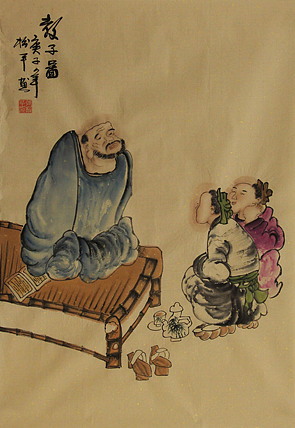 四尺三裁人物——画家张松平