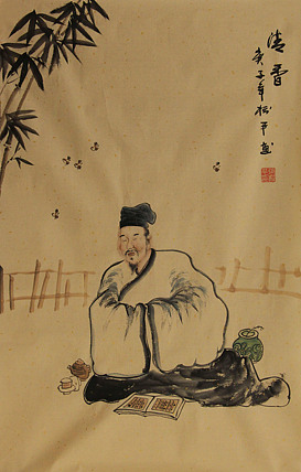 四尺三裁人物——画家张松平