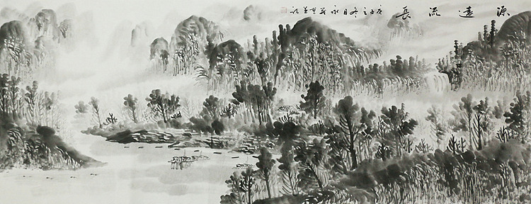 小六尺山水&mdash;&mdash;画家永茂
