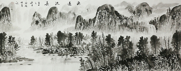 小六尺山水&mdash;&mdash;画家永茂