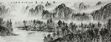 小六尺山水&mdash;&mdash;画家永茂
