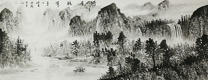 小六尺山水&mdash;&mdash;画家永茂