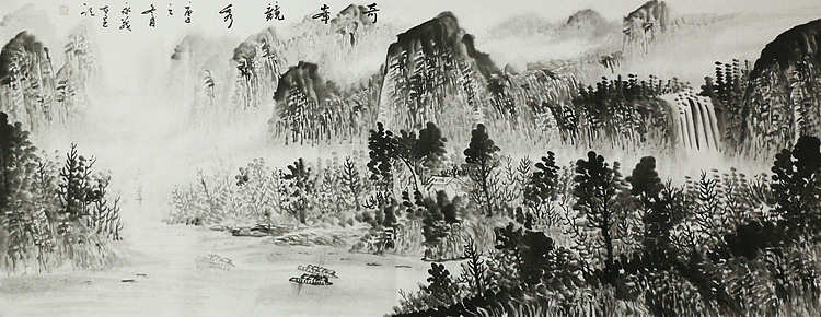 小六尺山水&mdash;&mdash;画家永茂