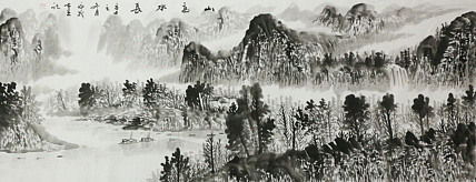 小六尺山水&mdash;&mdash;画家永茂