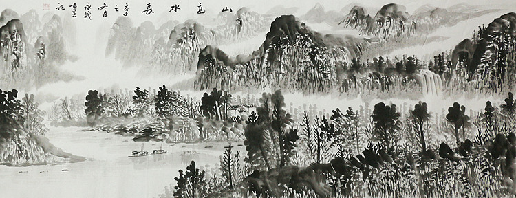小六尺山水&mdash;&mdash;画家永茂