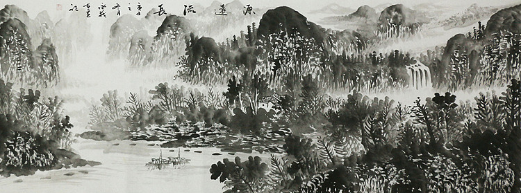 小六尺山水&mdash;&mdash;画家永茂