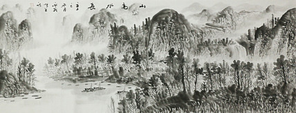 小六尺山水&mdash;&mdash;画家永茂